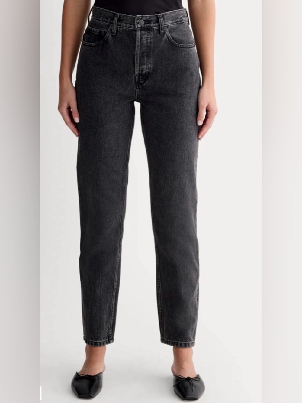 NWT Everlane The 90s Cheeky Jean Washed Black 28 Regular High Rise Minimalist